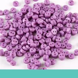 1000pcs 6mm Mini Resin Buttons for Clothes Sewing 2 Holes Doll Making Craft Accessories