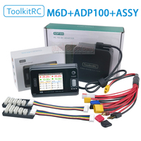 ToolkitRC M6D 500W 15A ADP100 DC Dual Channel MINI Smart Charger Discharger For 1-6S Lipo Battery FPV Model Spare Part Replace