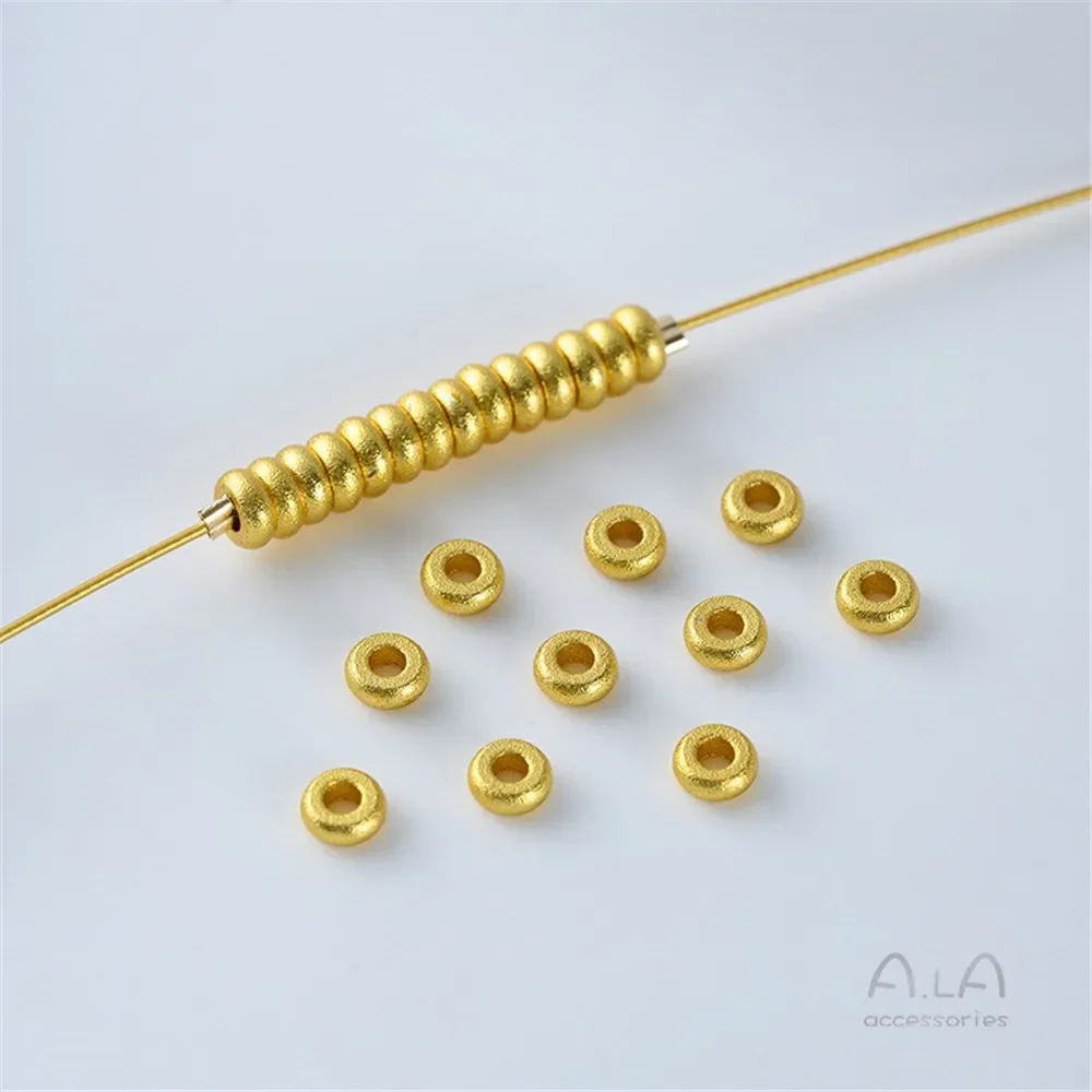 

Copper-plated Alluvial Gold Spacer Special-shaped Bead Spacer Paper Pattern Wheel Beads DIY Handmade Beaded Jewelry Accessories