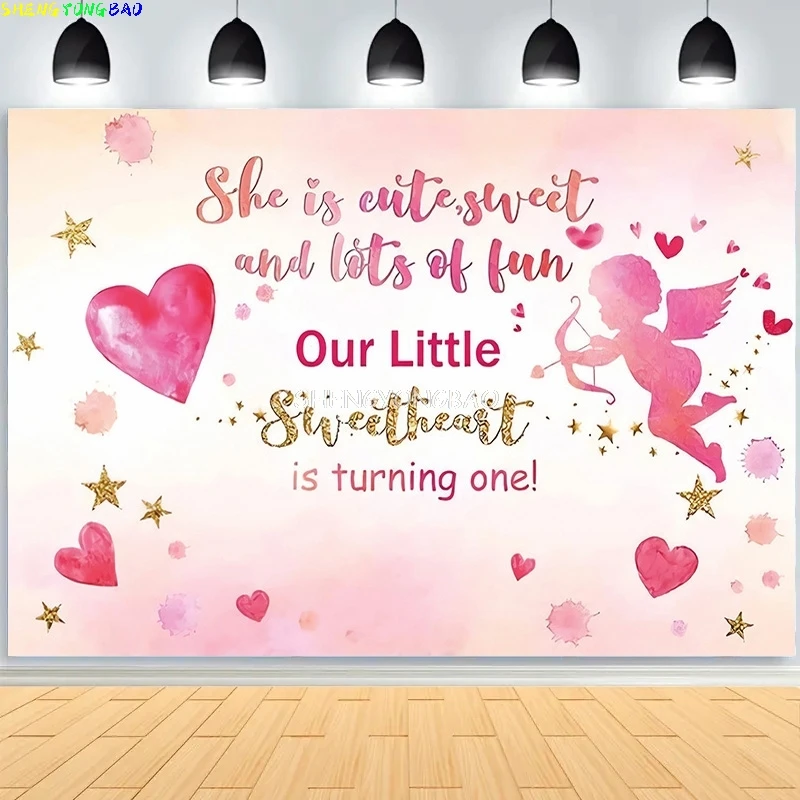 SHENGYONGBAO Happy Birthday Photography Backdrops For Girl Quinceanera Pink Rose Gender Reveal Studio Background Props VV-118