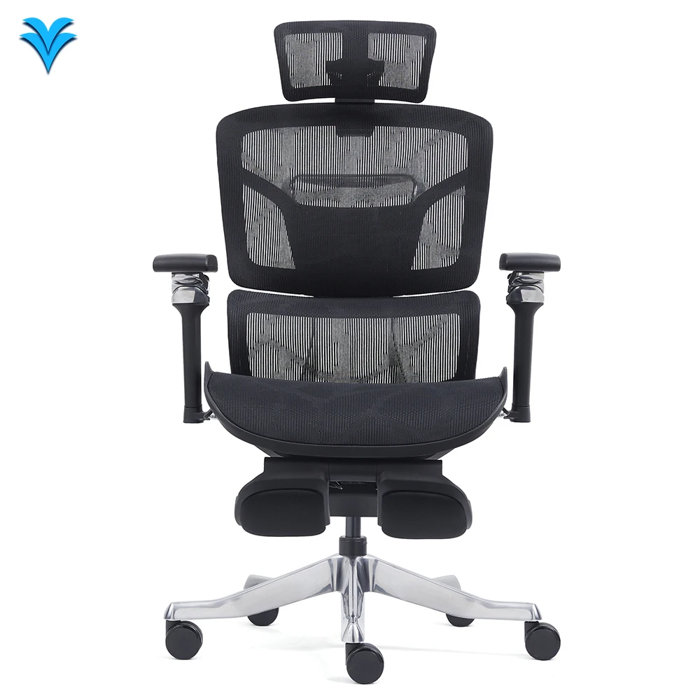 Heavy Duty 6D Armrests High Back Swivel Computer Chair Mesh Gaming Chair Ergonomic Mesh Office Chair with Footrest