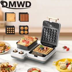 Multifunction Breakfast Machine Sandwich Maker Toaster Cake Donut Waffle Oven Grill Pasta Noodles Cooker Hot Pot Eggs Frying Pan