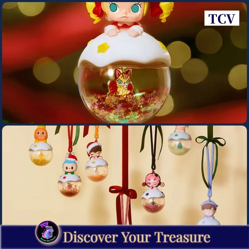 

Tcv Popmart Luminous Pendant Apple Of My Eye Series Blind Box Christmas Tree Decorative Pendant Mystery Box Peripheral Kids Gift