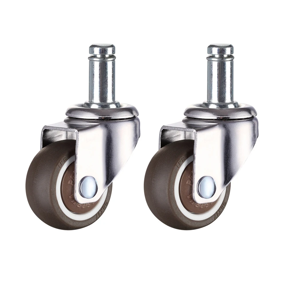 

4PCS Computer Chair Casters Swivel Replacement Desk Wheel Furniture Roller Smooth Glide No Mark Wood Tile Floor