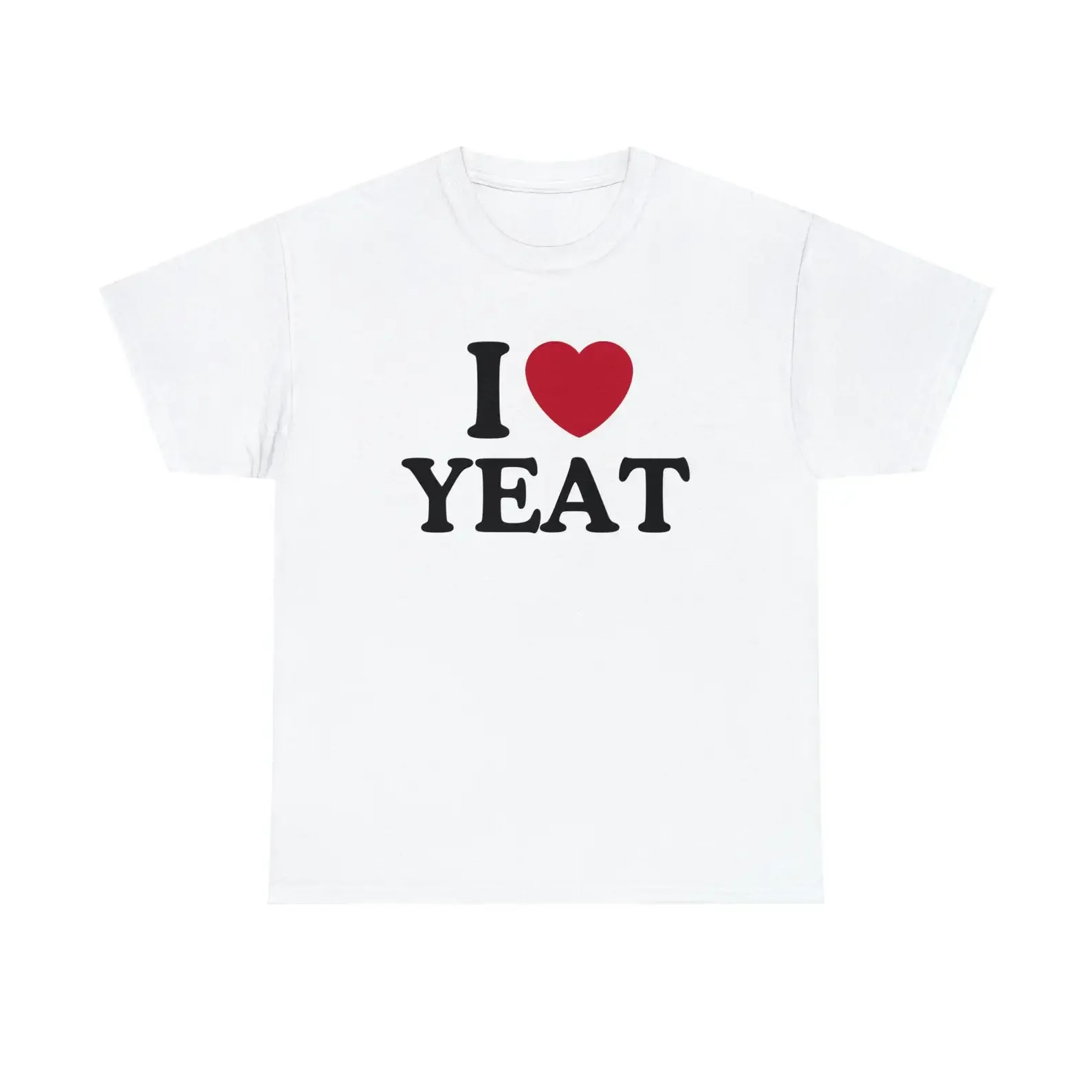 I Love Heart Yeat Women T Shirt Summer Fashion Y2k Graphic Tee Harajuku Cotton Loose O Neck Aesthetic Fans Gift Gothic Clothes