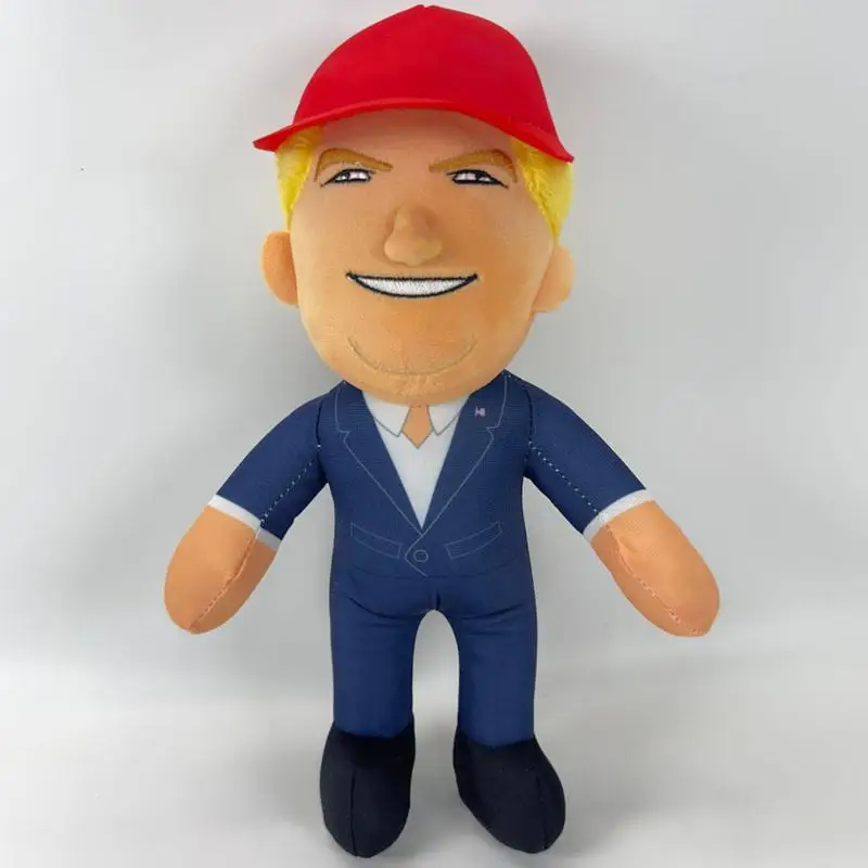 Cute President Stuffed Doll Simulation Creative TrumpPlush Toy for Home Decoration Plush Toy Comfort Pillow Sleep Baby Plush Toy