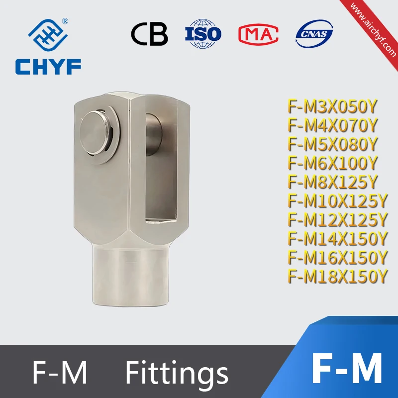 Airtac Pneumatic F-M Fittings F-M3X050Y F-M4X070Y F-M5X080Y F-M6X100Y