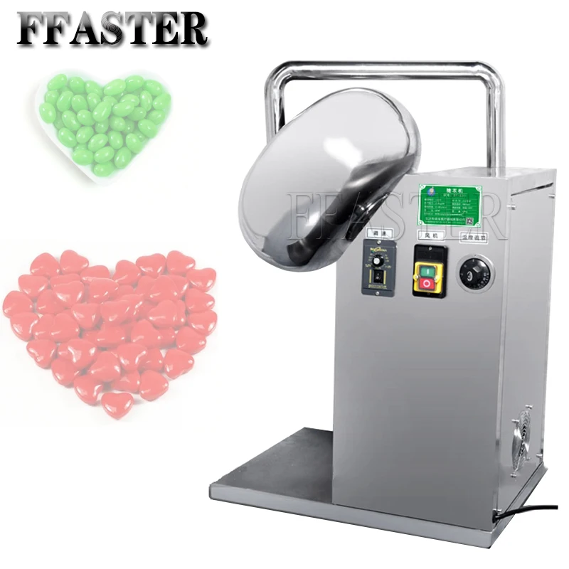 Sugar Coating Machine Chocolate Pan Polishing Candy Snack Making For Nuts Peanuts