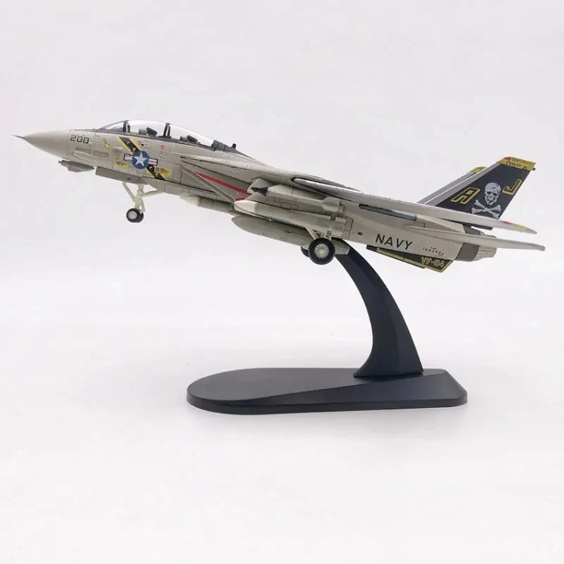 Diecast Metal 1/100 US f-14 f14 F-14B Tomcat Fighter Aircraft Metal Military Toy Plane Model Child Collection Gift Toy