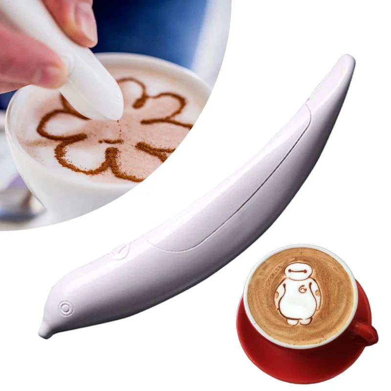 Electrical Coffee Pen Spice Pen Latte Milk Art Pen for Coffee Cake Decoration Pen To Draw in Coffee Barista Tools Bar Supplie