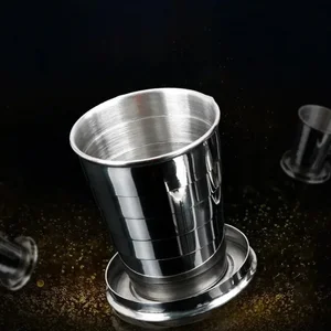 Copa aus rostfreiem Stahl mit Schlüsselbund, tragbarem Trinkwasser, Teleskopbechern und faltenden Außenreisen 12 Hauptverkaufsbecher - №11