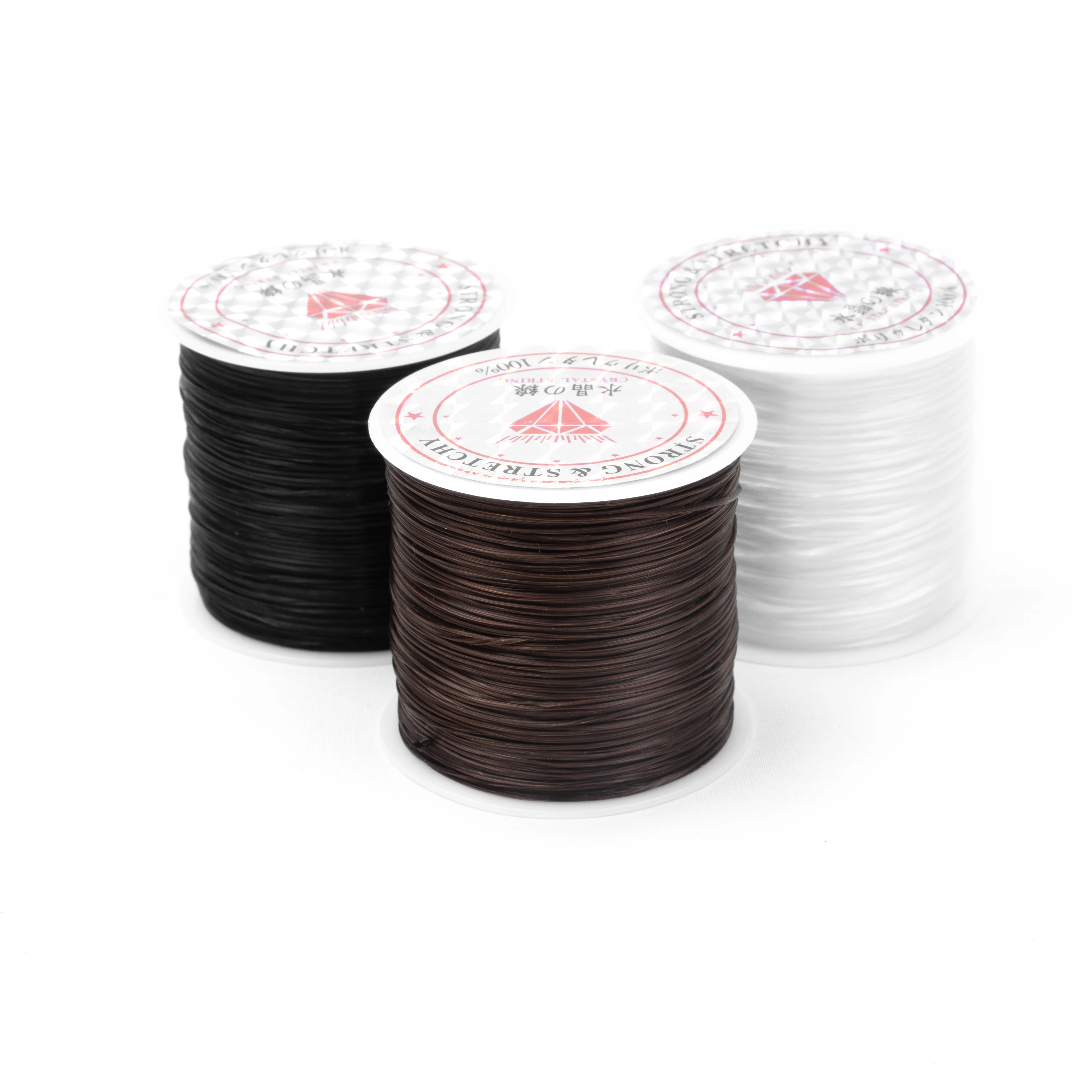 1 Roll Elastic Crystal Jewelry Thread Strong Bead Thread for DIY Necklace Hair Extension Jewelry Making
