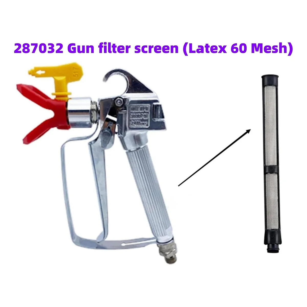 Imagem -05 - Airless Spray Filtro Tela Conjunto Graco 695 795 1095 1595 3900 5900 7900 181072 287032 244067