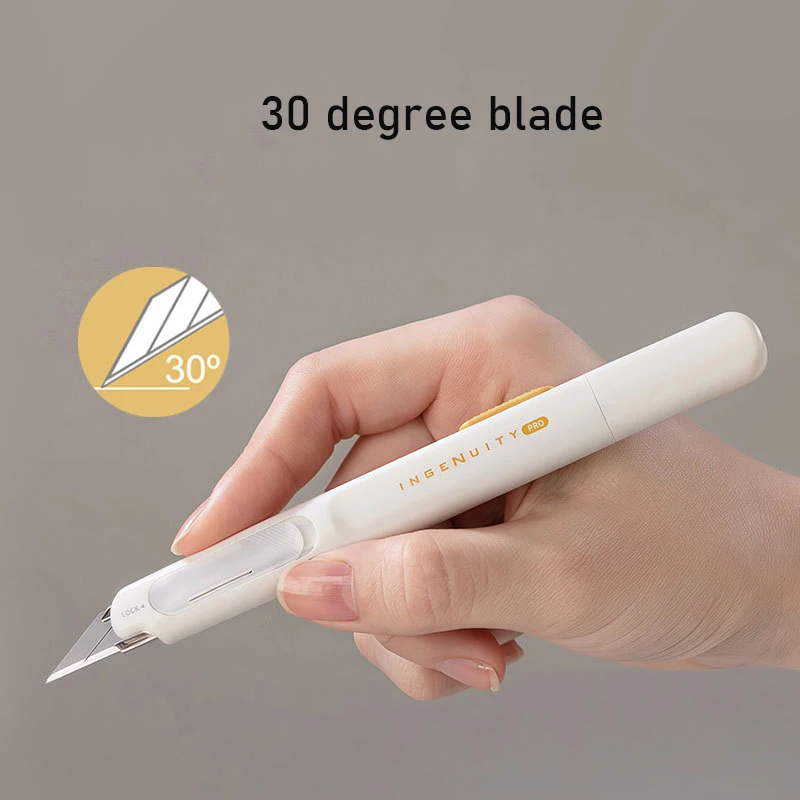 SDI High Precision Detail Craft Knife 30° Zero-Wobble Portable Box Cutter Lightweight Effortless Mini Hand Carving Knives for Sc