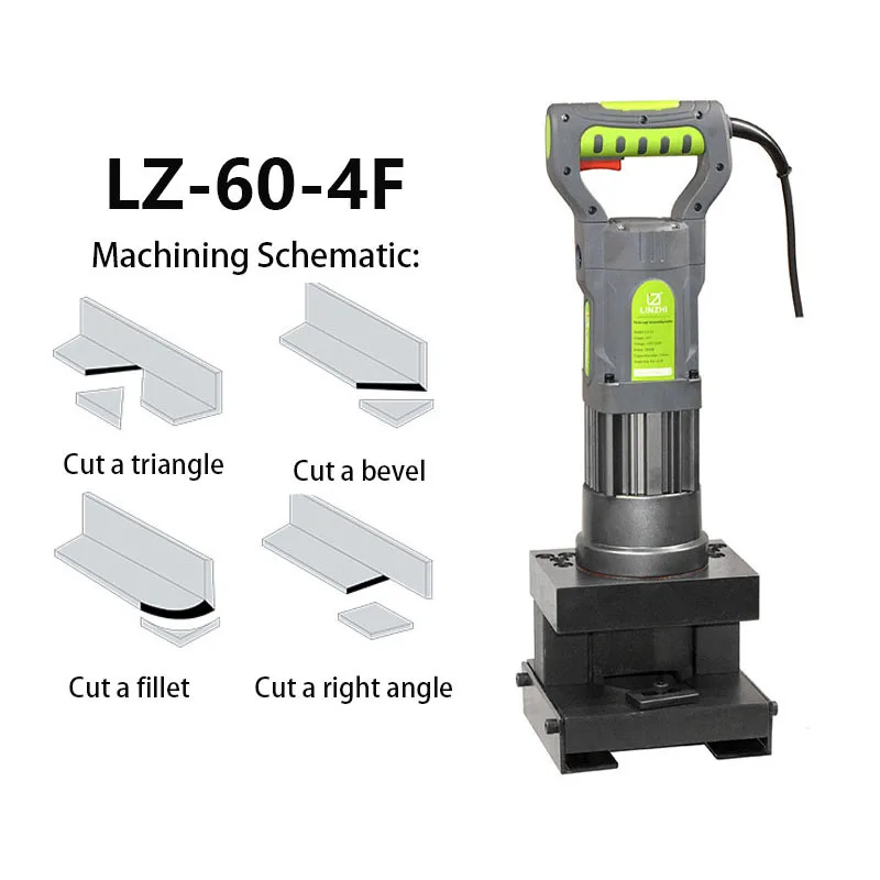 Hydraulic Beveling Machine Electric Metal Steel Portable Smooth Edge Processing 110-230V 6mm Thickness