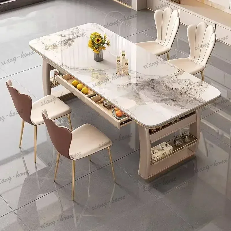 Ornament Irregular Kitchen Table Japanese Unique Modern Nordic Kitchen Table Space Saving White Muebles