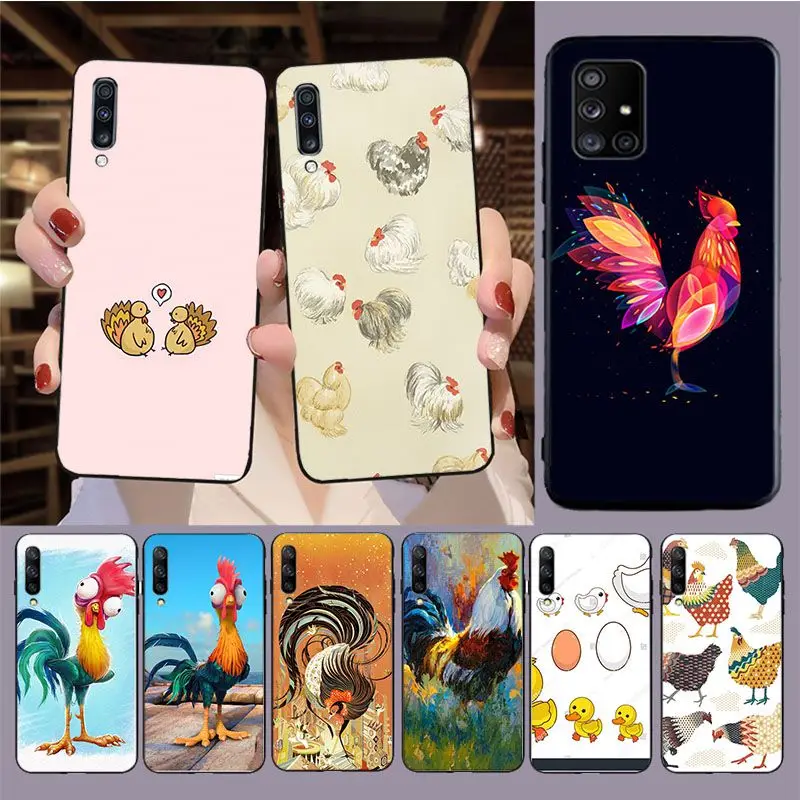 chicken duck cock Cover For samsung Galaxy A53 A52S A11 A14 A13 A21S A22 A23 A24 A32 A33 A34 A40 A41 A50 A51 A71 A73 5G cases