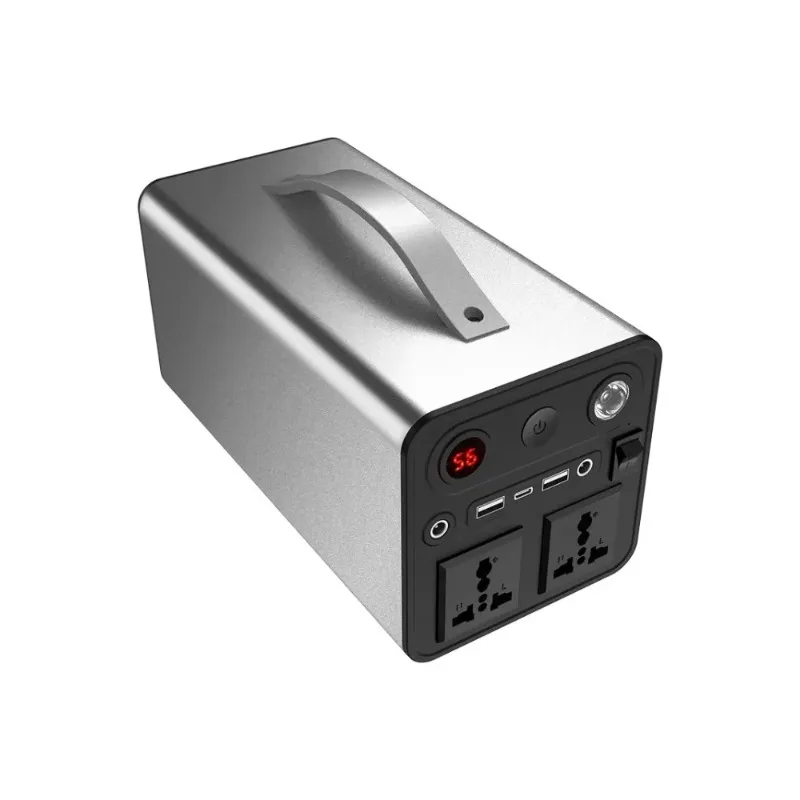 300W Portable Power Station With Digital Display Multi Output Solar Generator For Camping Emergency And Daily Home Use