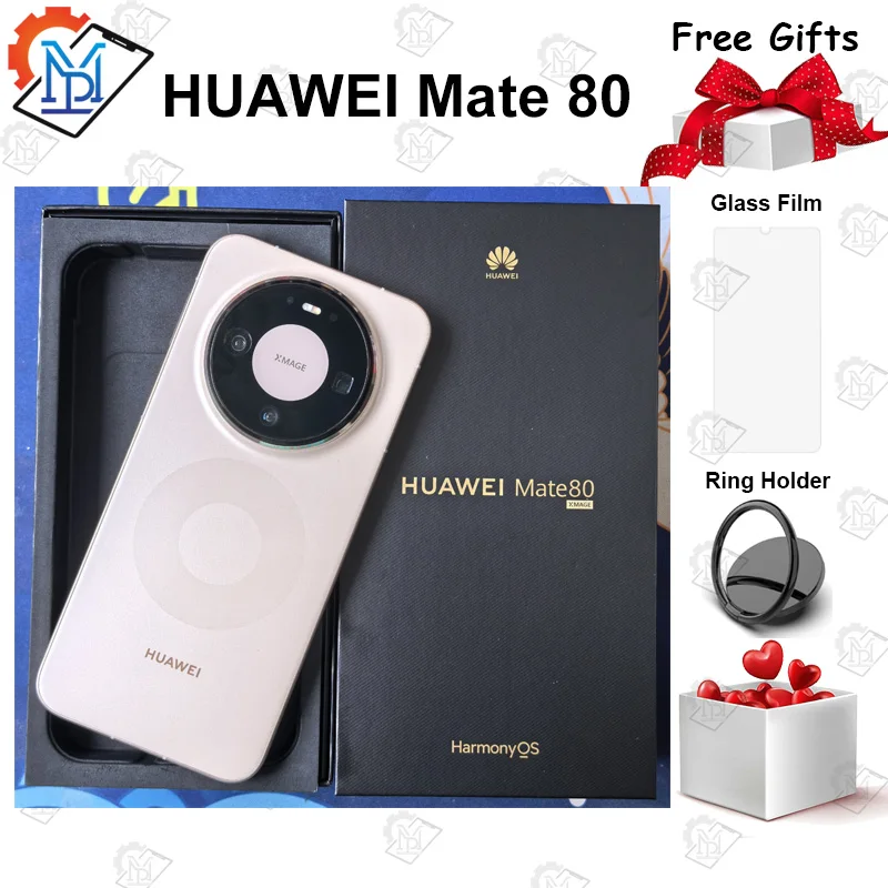 Original Huawei Mate 80 Mobile Phone 6.75 Inches OLED 120Hz Display Kirin 9020 HarmonyOS 6.0 Camera 5750mAh NFC Smartphone