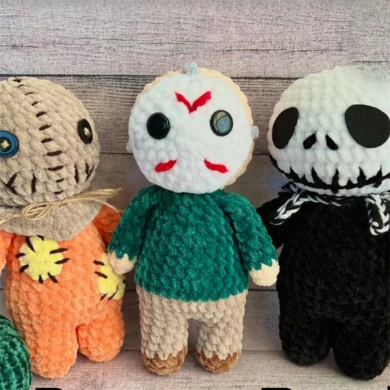 Knitting Plush Pin Needle Holder Halloween Decoration Voodoo Dolls Creepy Halloween Scray Ghost String For Witchcraft Trick