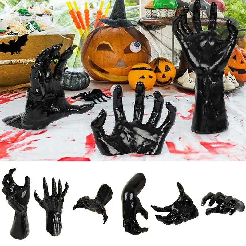 

Halloween Hand Statue Halloween Creepy Hands Figurine for Indoor Decor Spooky Halloween Wall Decoration Decorative Jewelry