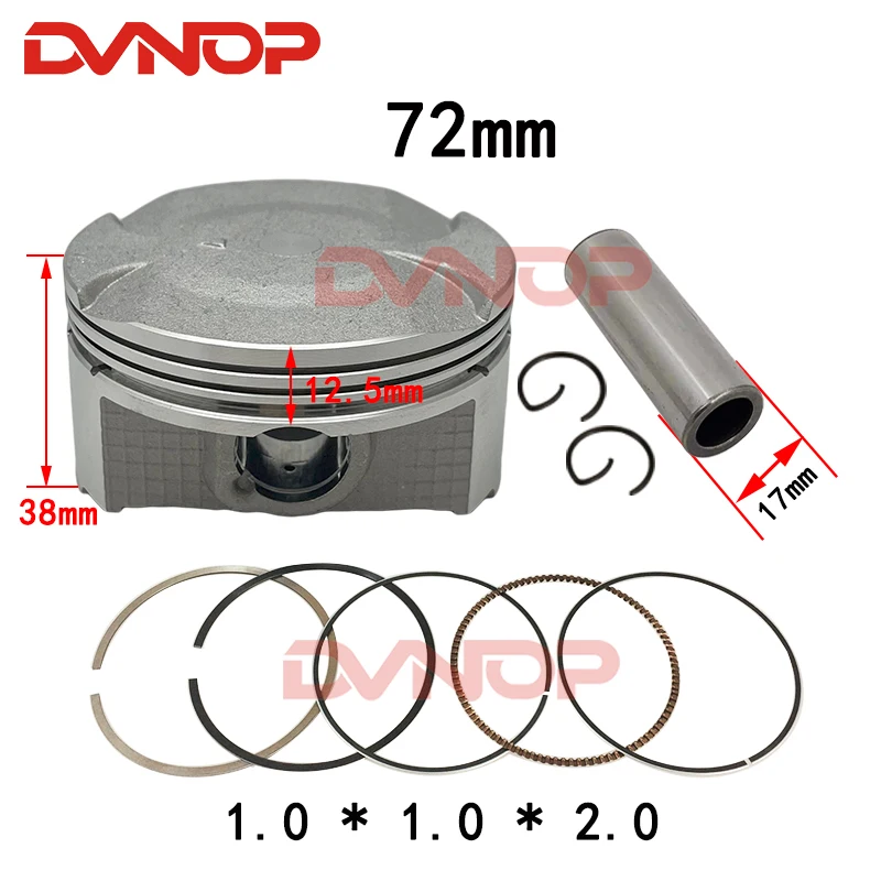 Motocicleta 72mm anel de pistão kit junta para bajaj pulsar ns200 ns 200 200ns rouser 200 ns como rs 36jl0007 jl521002 jl511022