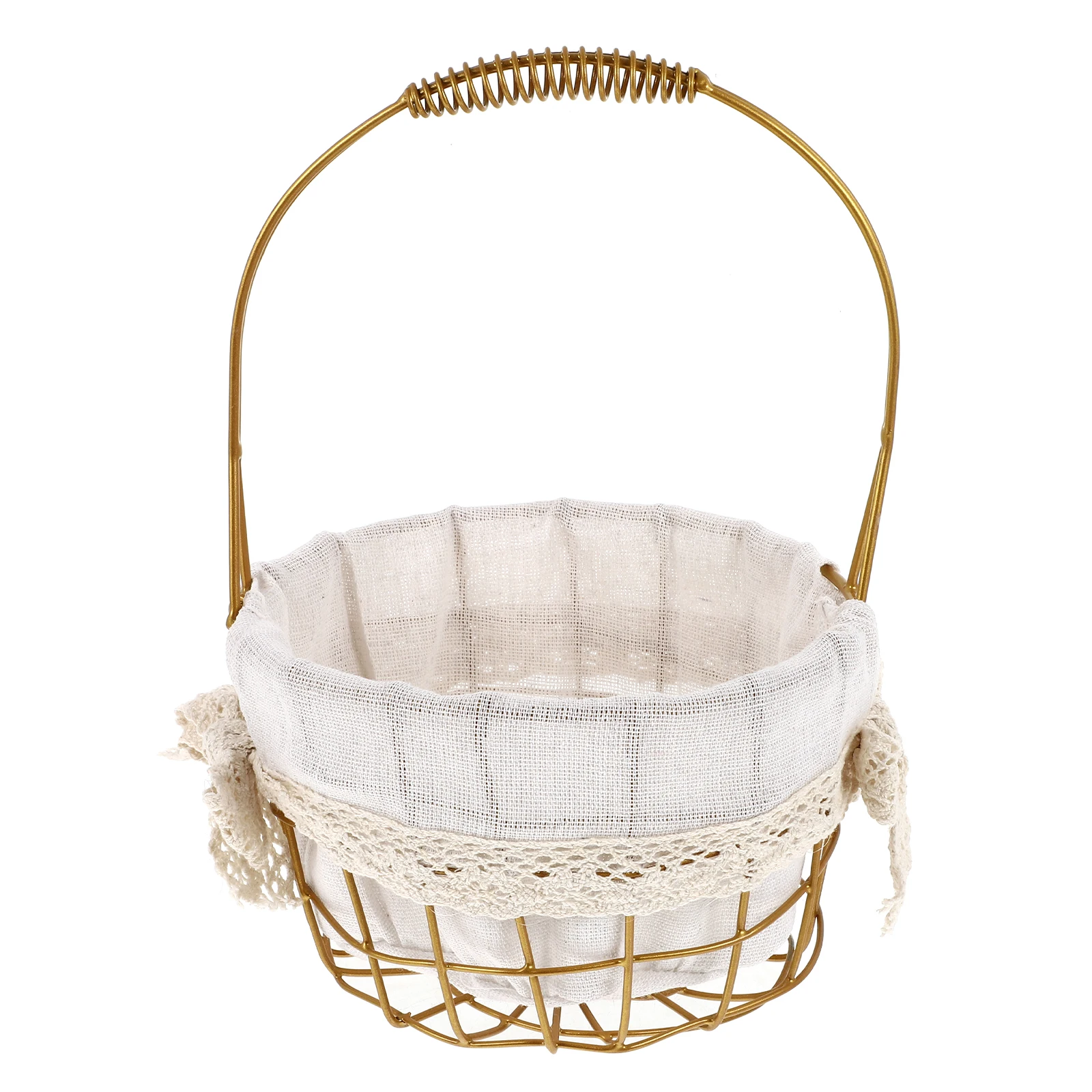 

Portable Flower Basket Small Wire Flowers Decoration Woven Wedding Plant Hand for Baby
