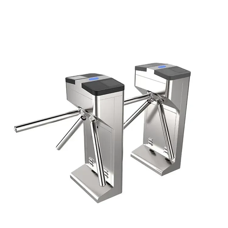 portable design for building entrance gym use RFID QR code  finger printing access control Vertical Tripod turnstile