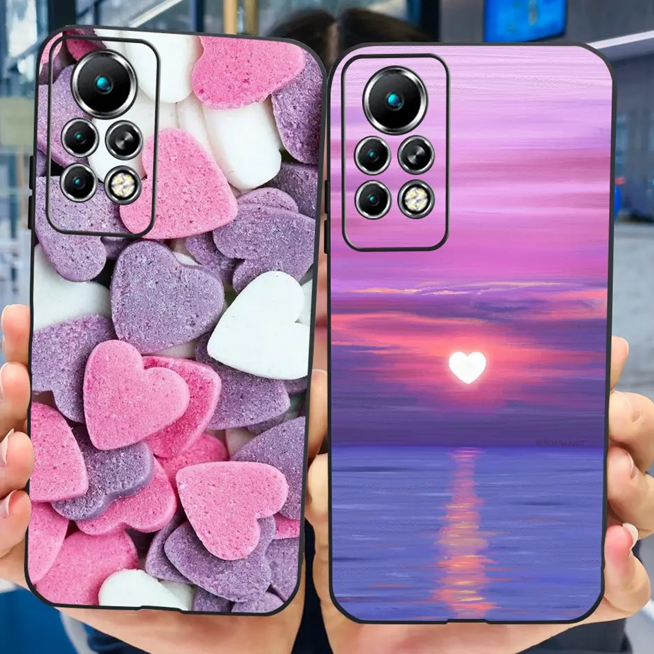For Infinix Note 11 Pro Case Note 11s X698 X697 Silicone Back Cover Cartoon Soft Phone Case for Infinix Note11 Pro 2021 TPU Capa