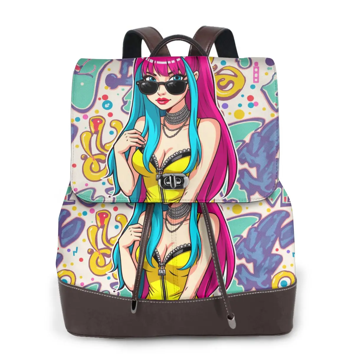 Harajuku Fashion Backpacks Bags Japanese 2000s Style Streetwear With Harajuku Pattern Unique Design For Teens And Youth Stylish