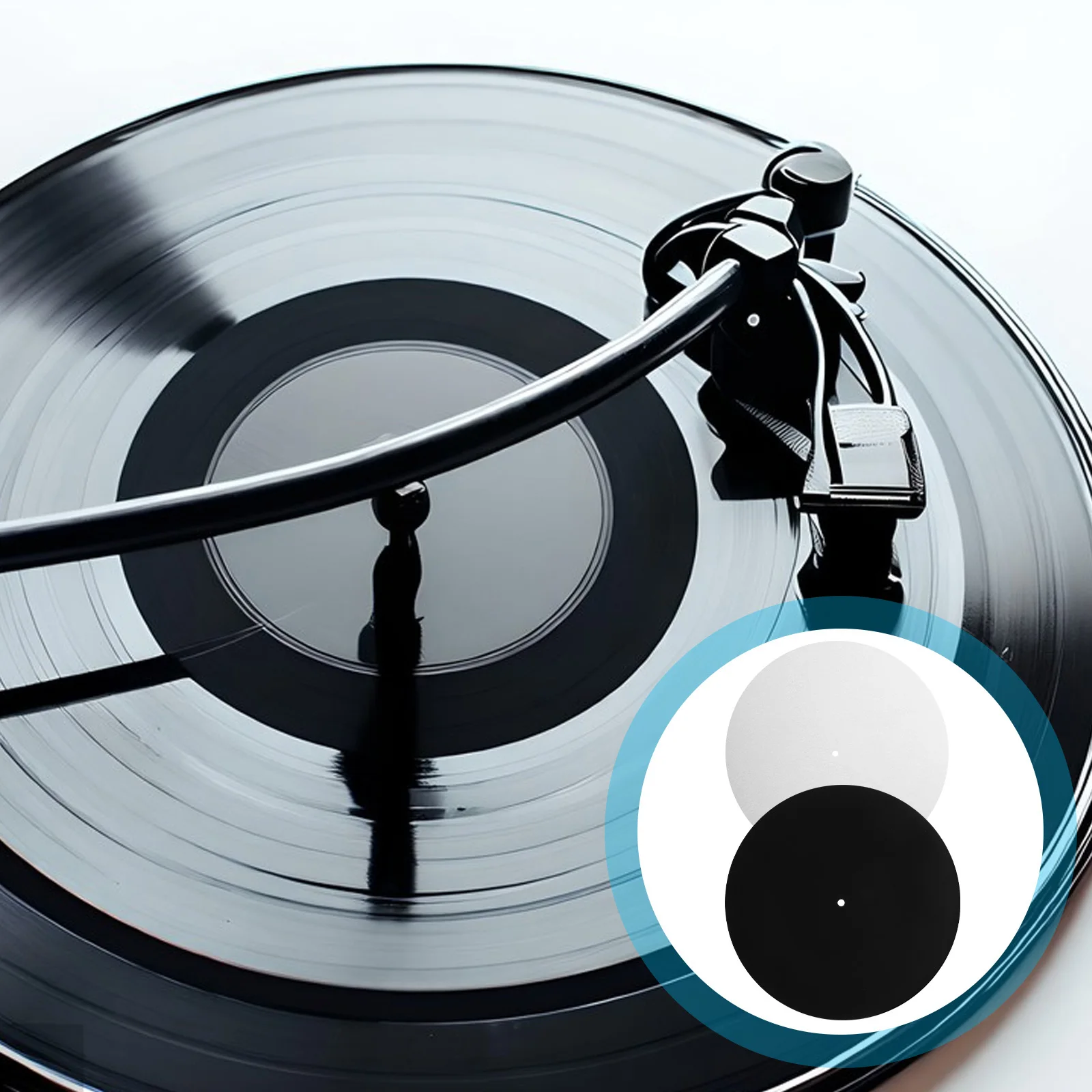 

3Pcs Felt Turntable Mat Vinyl Record Slipmat Anti-Static 12Inch Universal Fit Scratch Protection Sound Clarity Enhancement