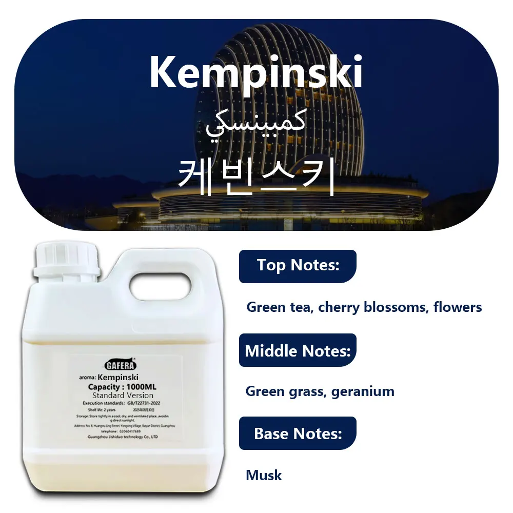GAFERA 1000 ml (33,8 fl.oz) Marriott Hotel/Hilton essentiële oliën - voor alle waterloze diffusers, diffuser aanvullen aromatherapie-olie