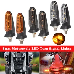 Clignotant LED pour Moto, Mini Clignotant Ambre, 12V, 8mm