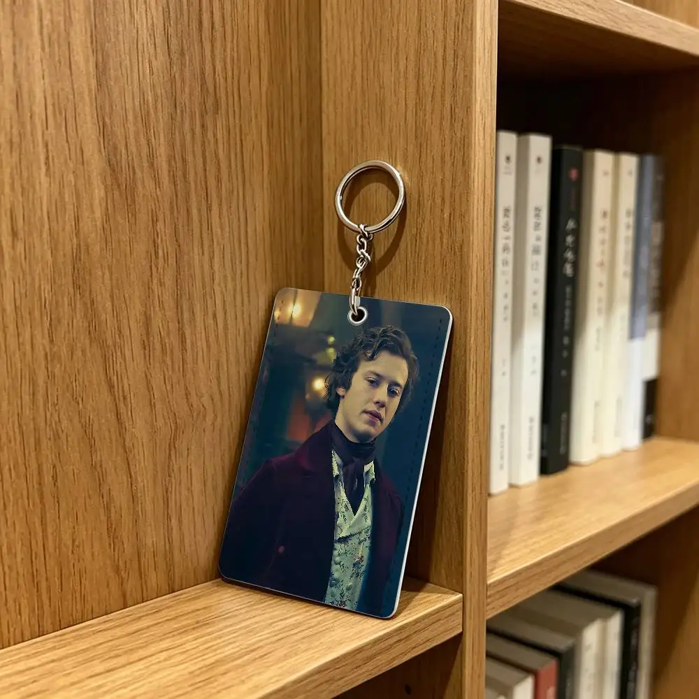 actor J-Joseph Quinn Cat Badge Holder Keychain For Bank Business Work Card Holder Student Card Protective Case Bus Card