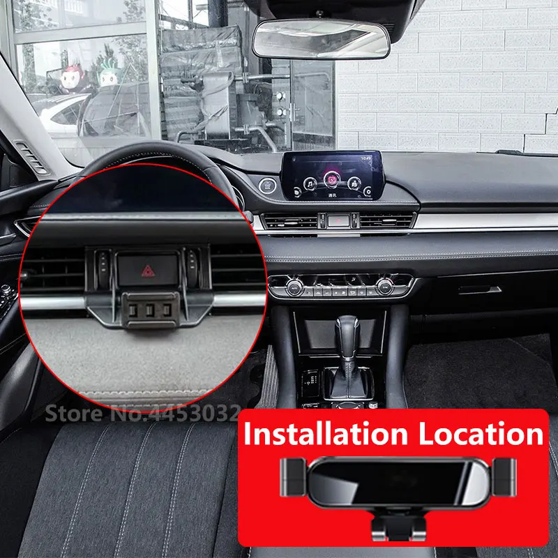 

Car Mobile Phone Holder For Mazda 6 Atenza 2020-2022yr LHD Air Vent Gravity Stand Special Mount Navigation Bracket Accessories