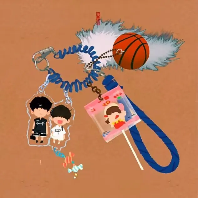 "Reverse Love 'Tian Xu Ning Ziyu' 주변기기 열쇠고리 펜던트, Chai Dan의 Chipin Shun Hen TV 드라마 스타 주변기기로의 컴백.