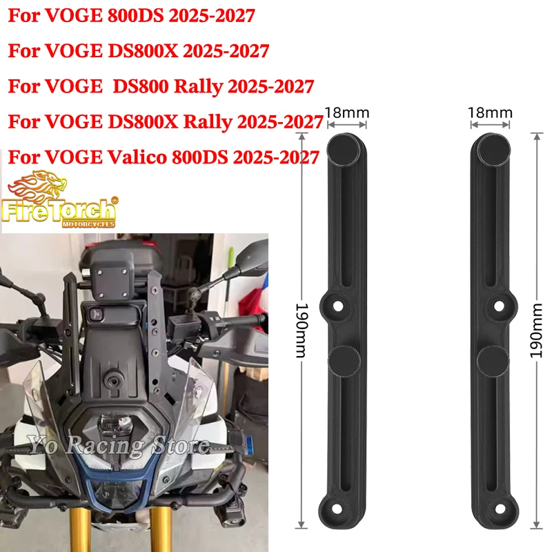 Windscreen Riser Kit Adjusters Windshield Adjustment Bracket Adjustable Screen For VOGE DSX 800 DS800X DSX800 RALLY 2025 - 2027