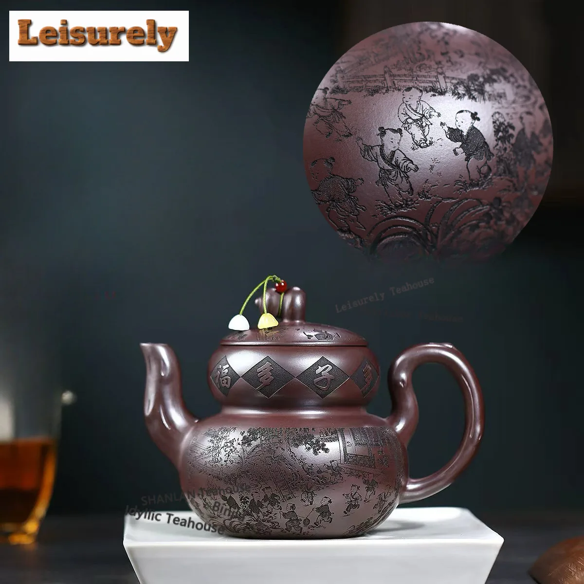 

650ml High-end Yixing Purple Clay Teapots Master Handmade X Pot Raw Ore X Mud Kettle with Infuser Zisha Tea Set Accessories