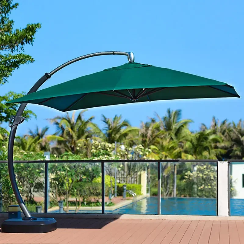 Grand Patio 12Ft Deluxe Large Offset Outdoor Umbrella Aluminium Patio Umbrella With Base