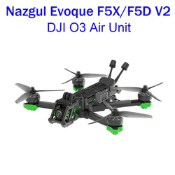 iflight Nazgul Evoque F5 V2 HD 5inch 6S FPV Drone BNF F5X F5D（Squashed-X or DC Geometry）with GPS module/ O3 Air Unit for FPV