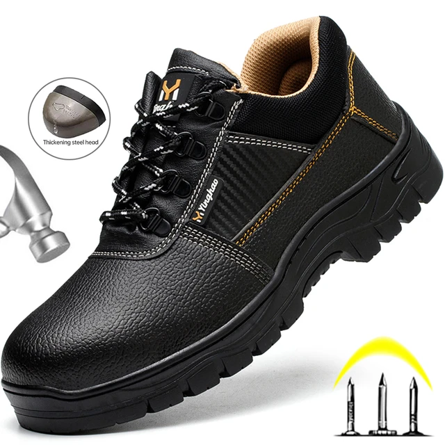 Men Fashion Safety Shoes Steel Toe Work Boots Work Boots Steel Toe Metatarsal Men s Boots Aliexpress