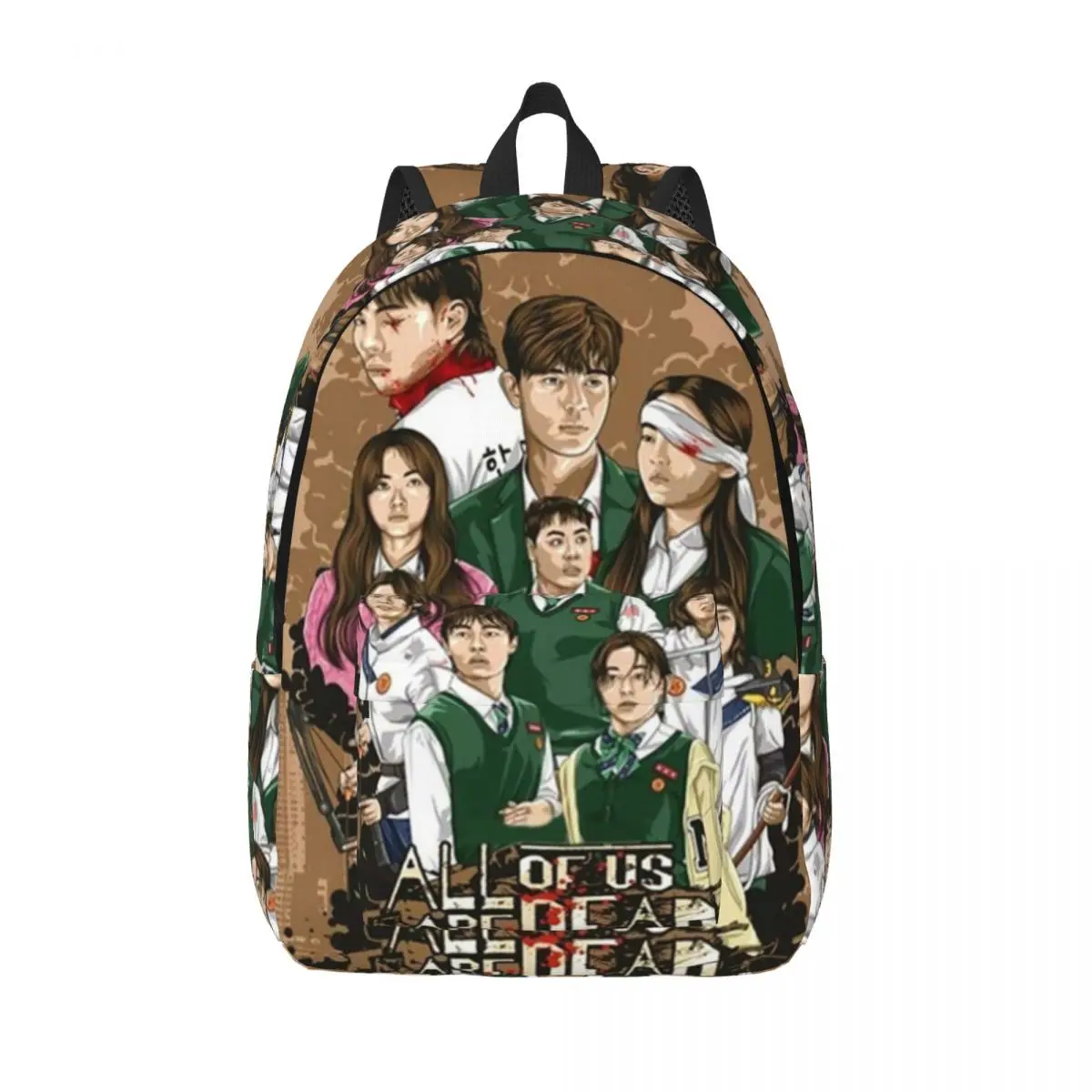 

All Of Us Are Dead Backpack Women Men Korean Zombie Series Print Backpacks Xmas Gift Funny High School Bags Cycling Rucksack