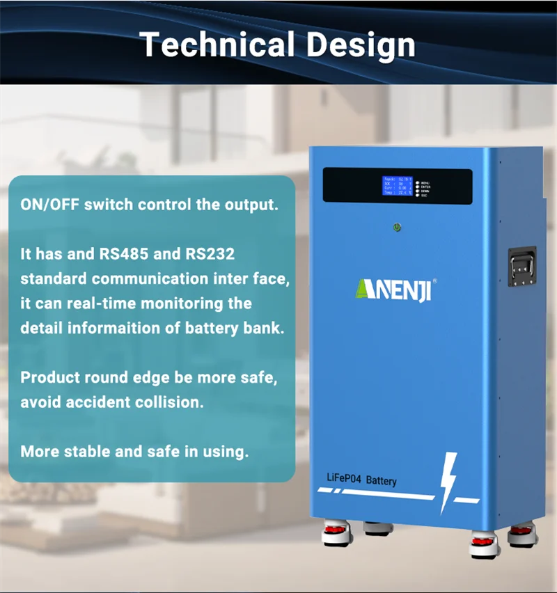 ANENJI 11KW 48V Solar-Wechselrichter Hybrid 220V 15KW Batterie-MPPT-Wechselrichter mit WLAN für On/Off-Grid-Anwendungen, Solar-Hybrid-Wechselrichter für Solarpanel-Haushaltsgeräte – Detail 25