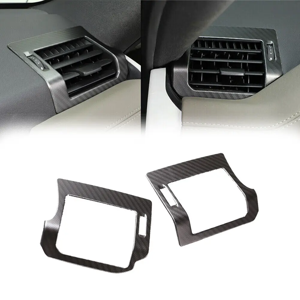 

For Land Rover Defender 20-22 Steel Carbon Center Console Interior Accessories Side Air Outlet Trim