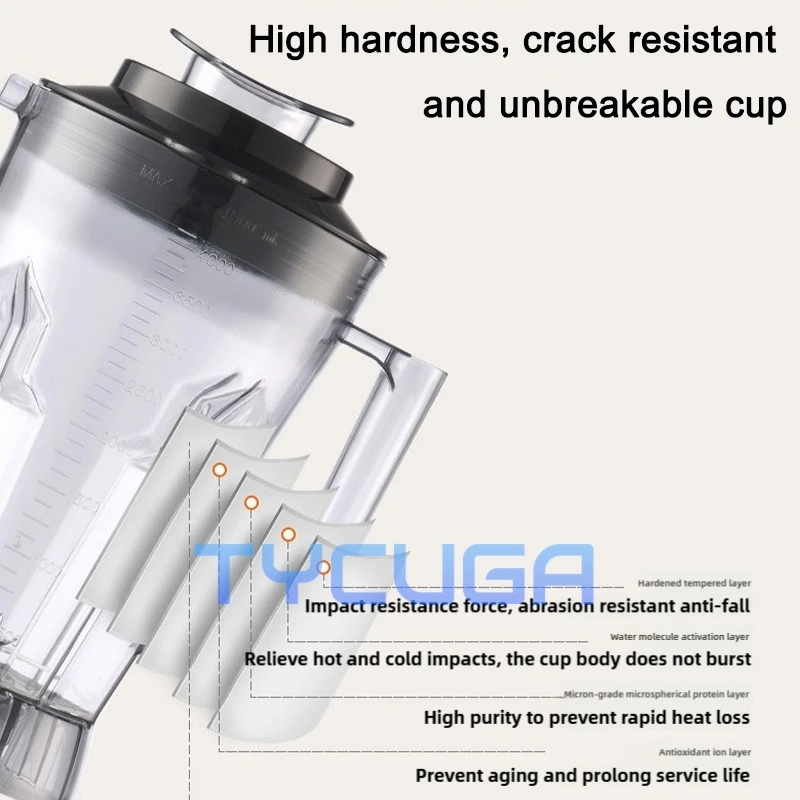 Смузи-машина и коммерческий блендер, чай с молоком, универсальная автоматическая дробилка для соевого молока и льда, многофункциональный кухонный прибор