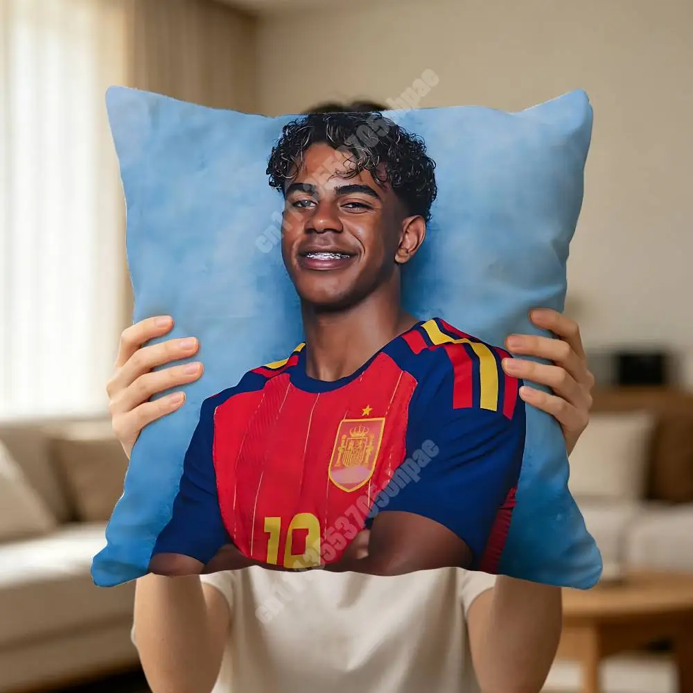 L-Lamine 19 Y-Yamal Spain Football Sofa Couch Pillow Cover Cushion Case Cozy Bedroom Accent Studio Furnishing