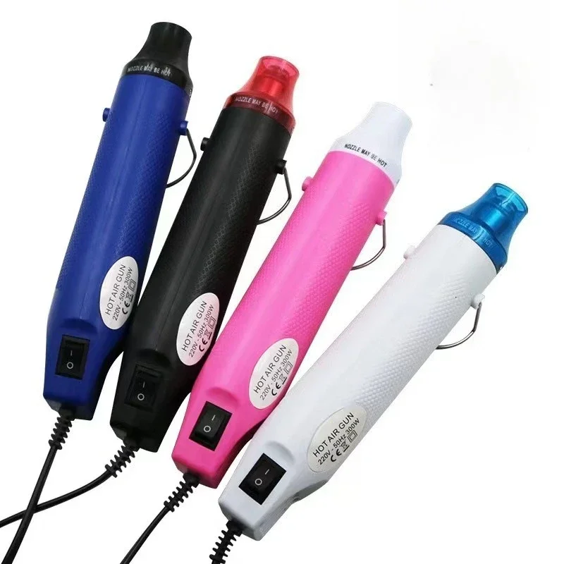 

2025 Soft Pottery Hot Air Gun DIY Rubber Stamp Convex Powder Relief Powder Heat Shrinkable Piece Manual DIY Tool 220V Flat Plug