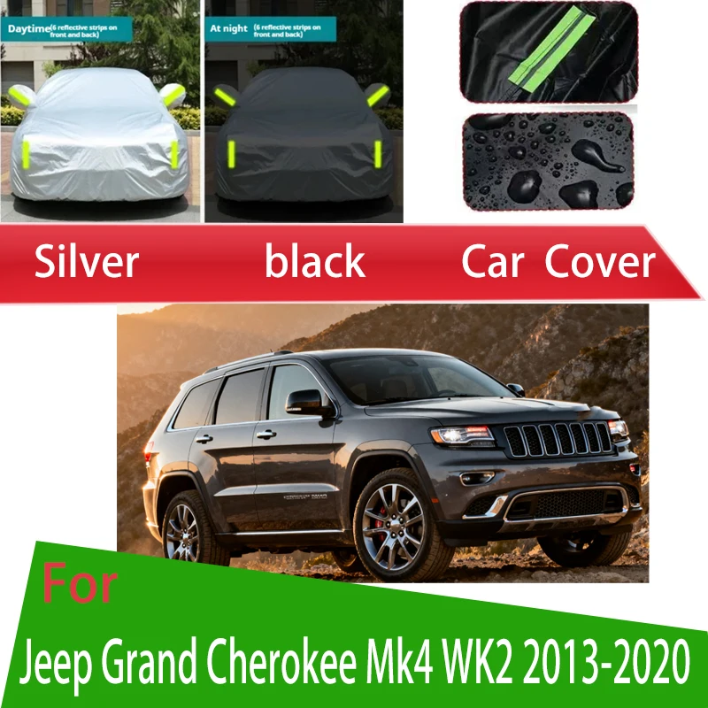 

Для Jeep Grand Cherokee Mk4 WK2 2013-2020 уличная защита полный автомобильный чехол снежный чехол солнцезащитный козырек водостойкий пылезащитный внешний вид