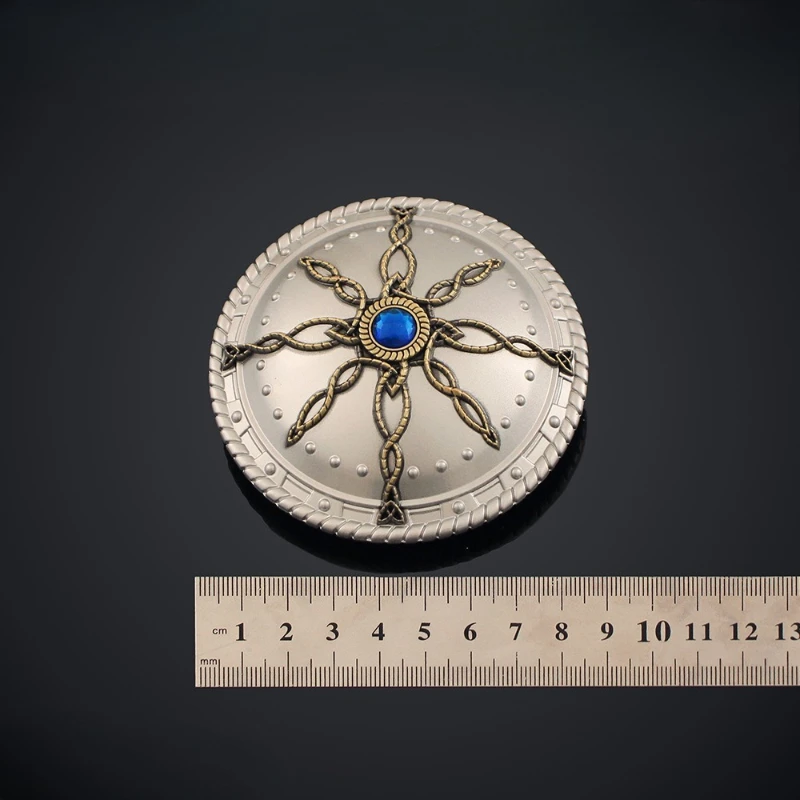 9cm Diablo II Game Peripheral Stormchaser's Shield Alloy weapons Model Collectible Figurine Artisan Craft Props Boy's Toy Gifts