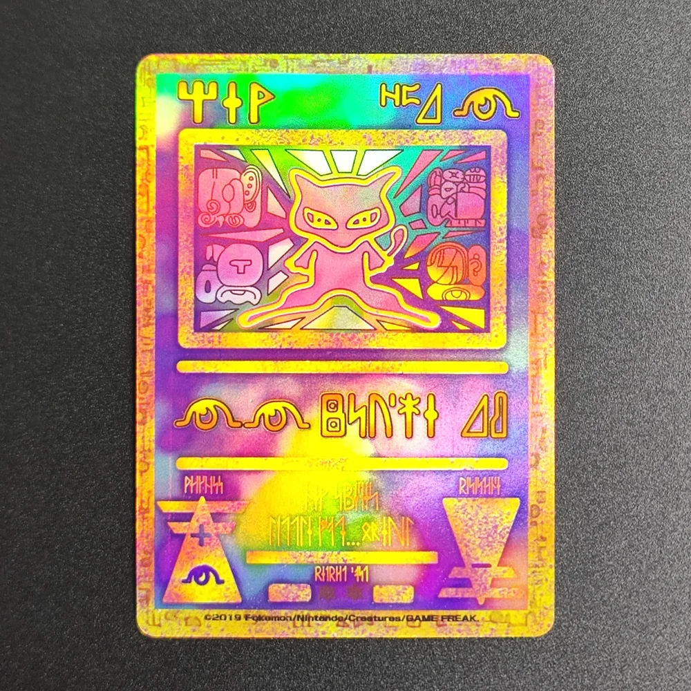 Proxy Pokemon Card 2019 P.M JAP PROMO ANCIENT MEW Super Rare Collectibles Card Single Classic Anime Cards Toys